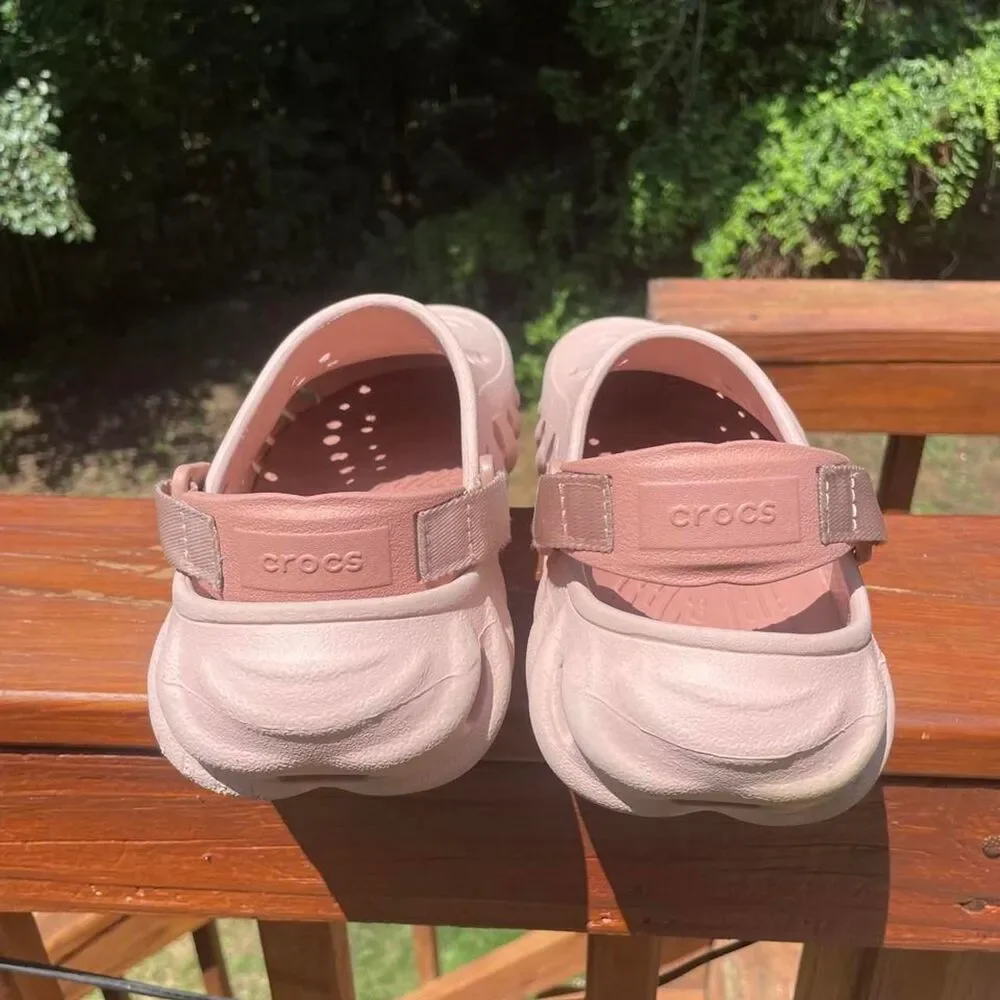 Crocs Junior 5 Echo clogs Pink Clay Mauve Pink Platform Clogs